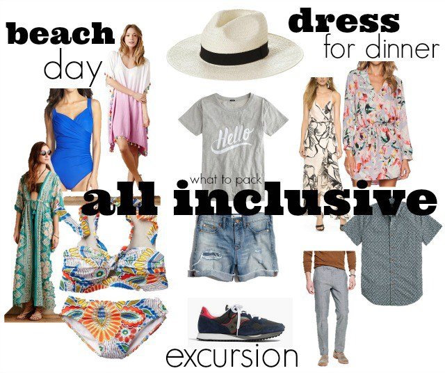 what to pack for an all inclusive vacation