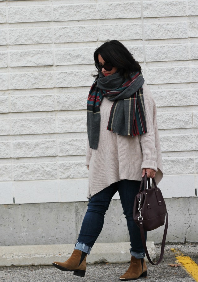 grey asos scarf