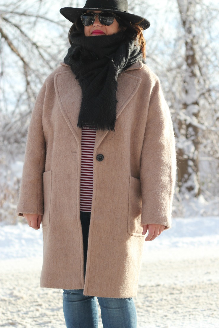 camel winter coat