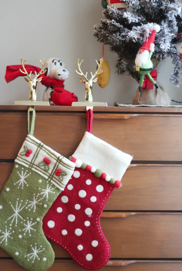 where to hang a stocking when you don't have a fireplace