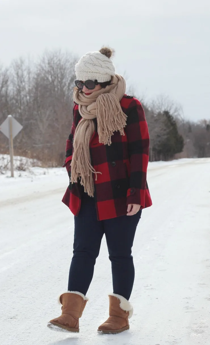 buffalo plaid outfit, buffalo plaid check coat