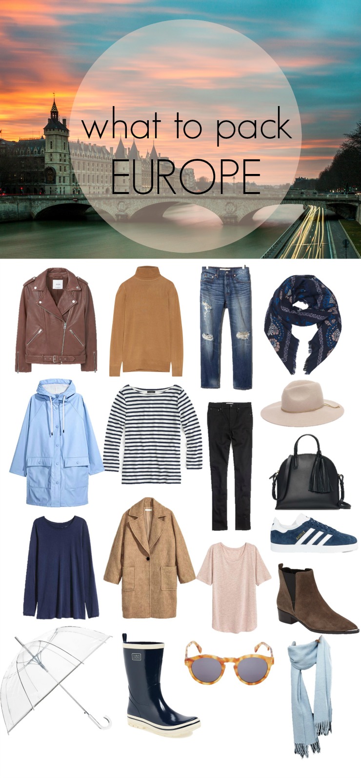 what to pack for Europe in spring