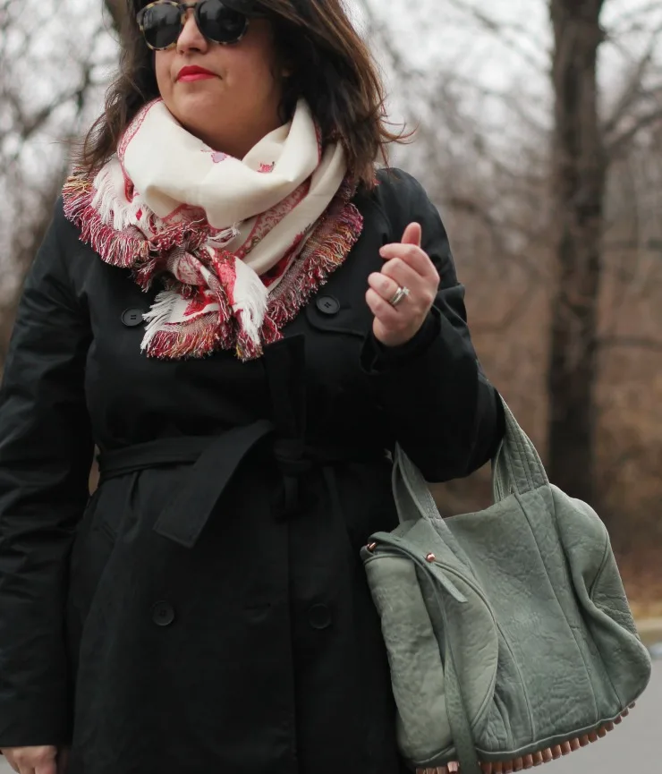 everlane black trench