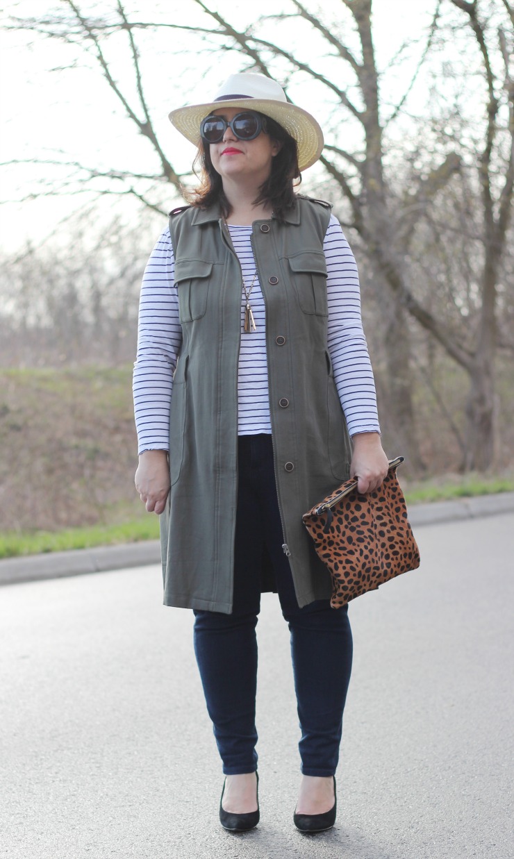 green khaki vest