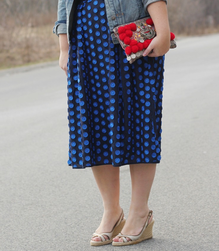 polka dot skirt