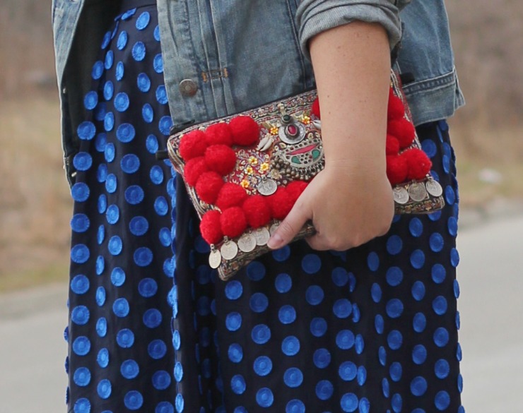 polka dot skirt