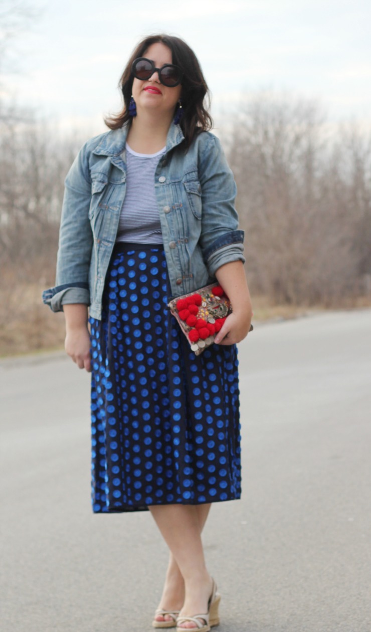 polka dot skirt