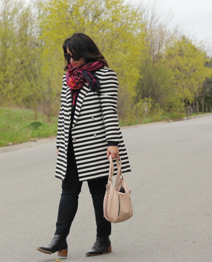 stripe coat