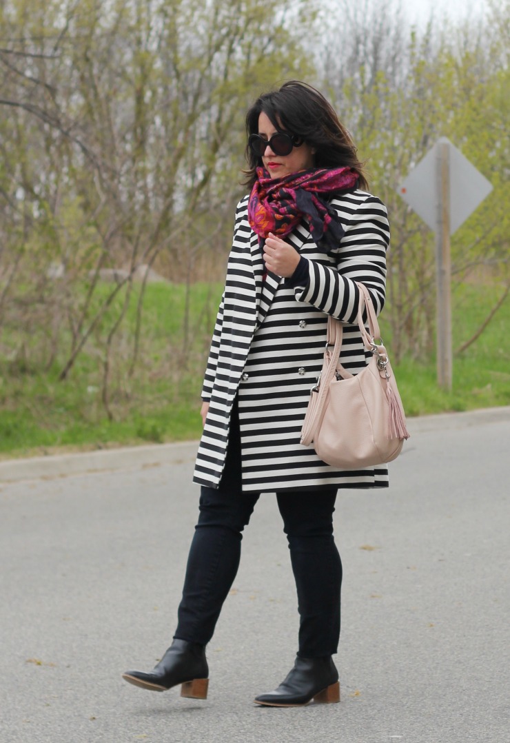 stripe coat