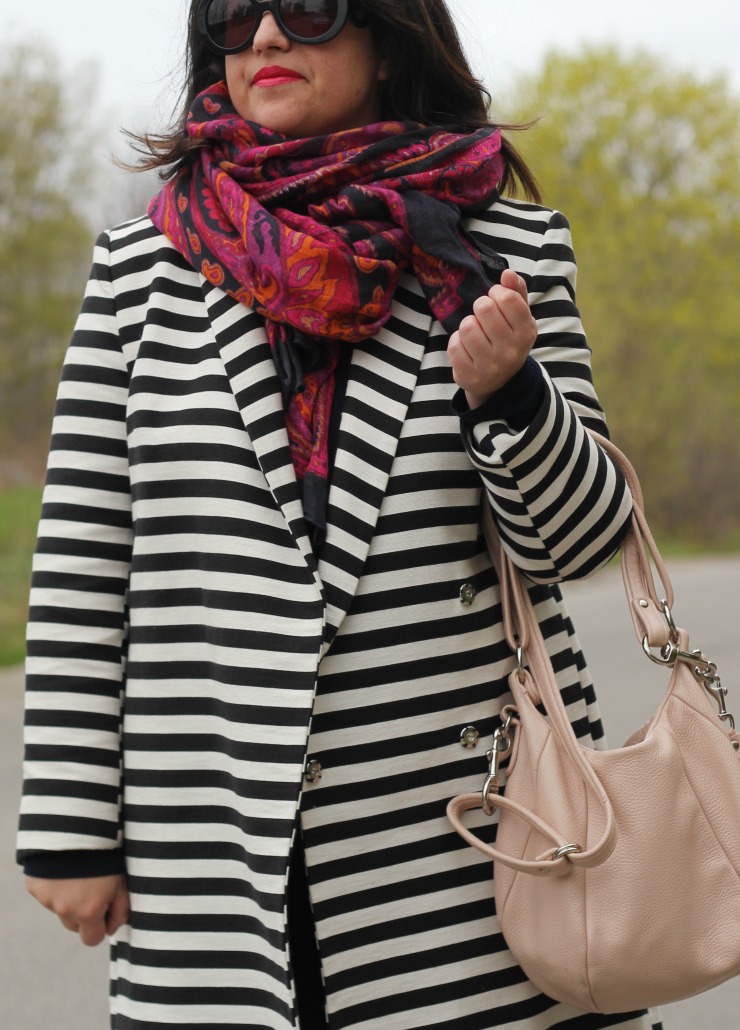 stripe coat