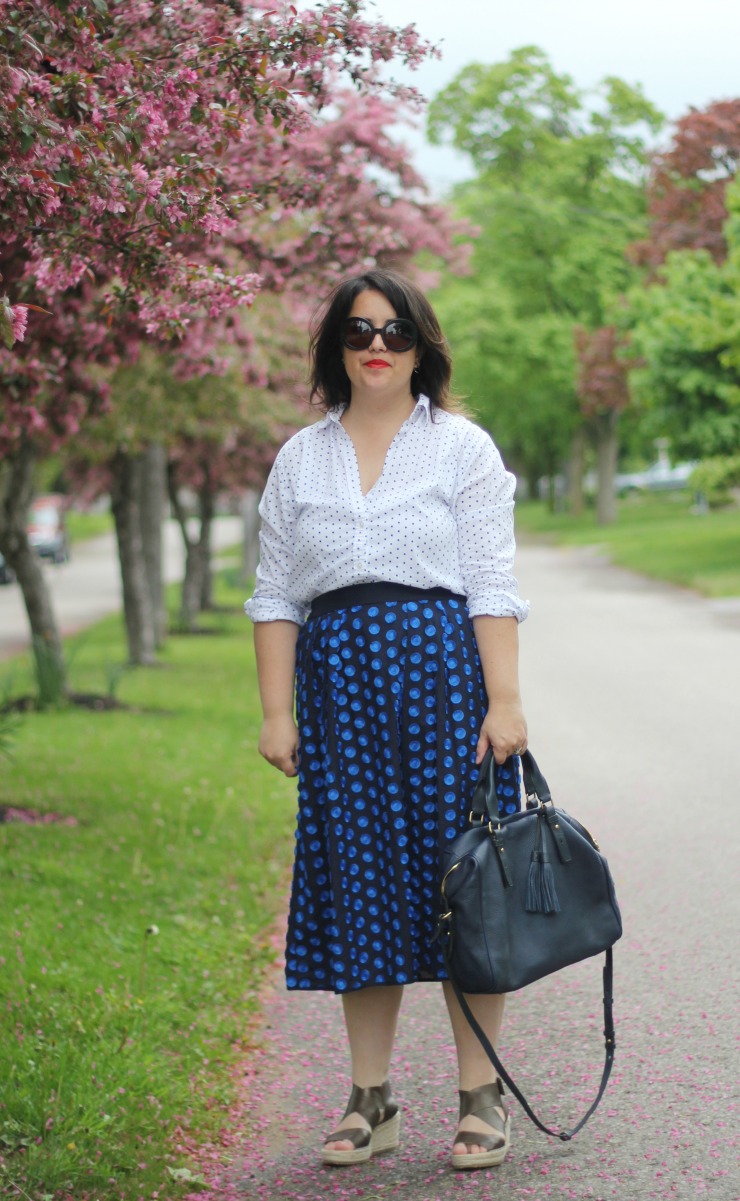 double polka dots outfit