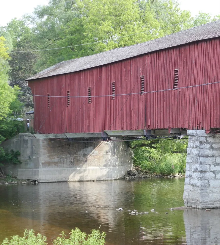 ontario road trip covered bridge