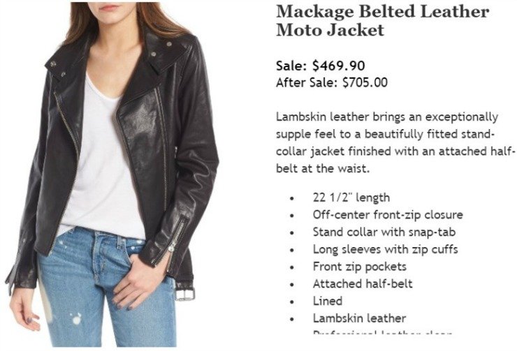 mackage leather jacket nordstrom anniversary sale