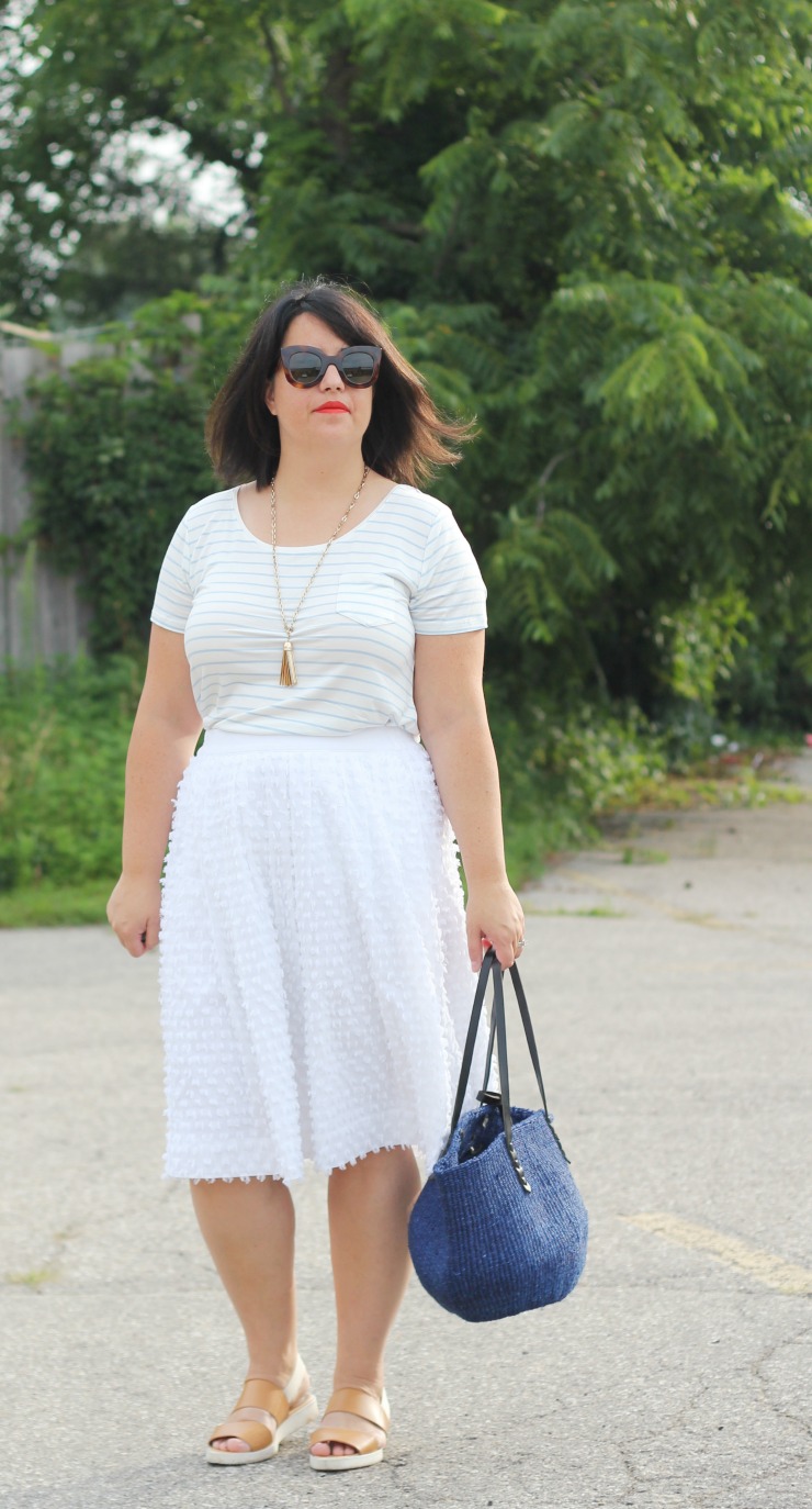 pale stripe tee