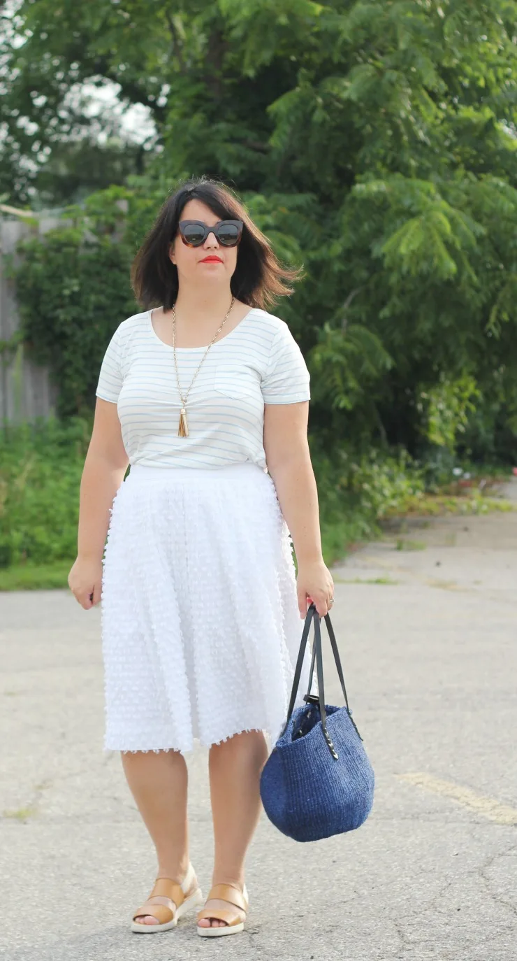 pale stripe tee