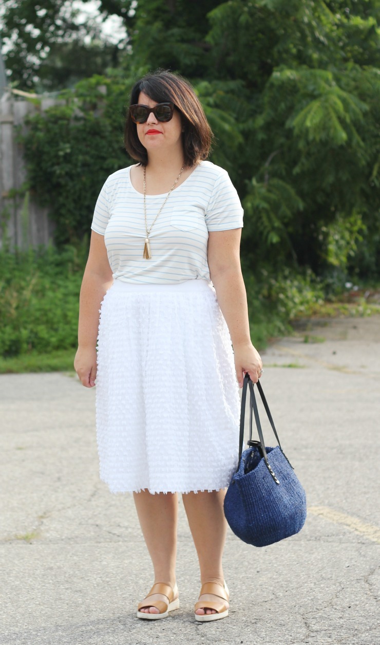 pale stripe tee