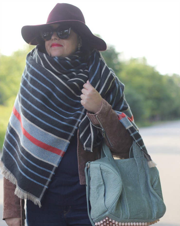 stripe blanket scarf