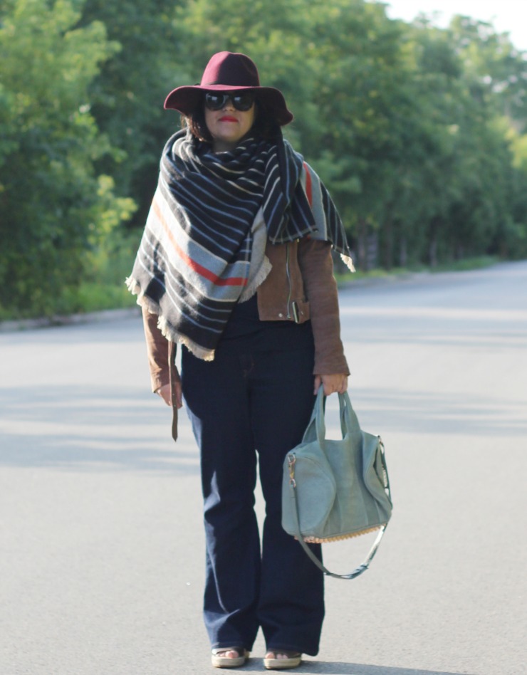 stripe blanket scarf