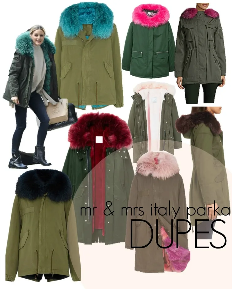 mr. and mrs. italy parka dupes