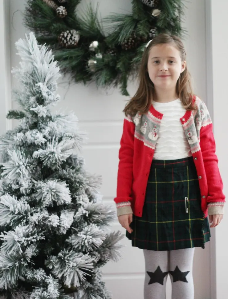 boden kids christmas cardigan