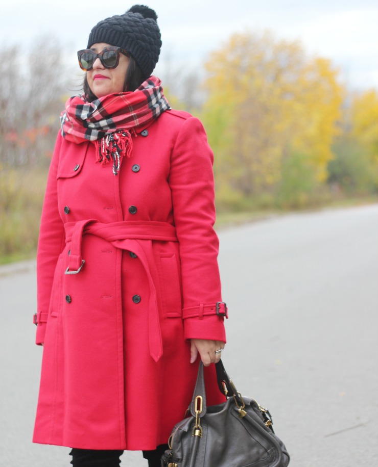 red black plaid Christmas outfit