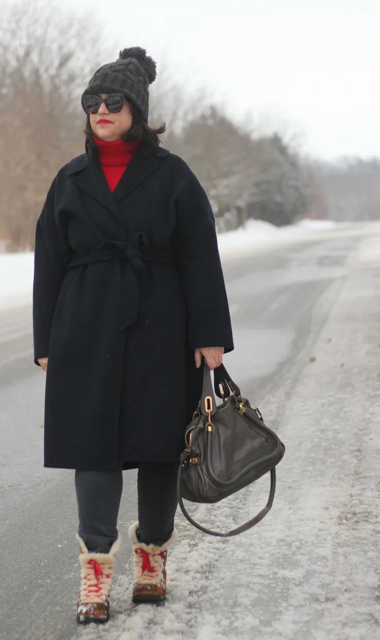 winter navy outfit