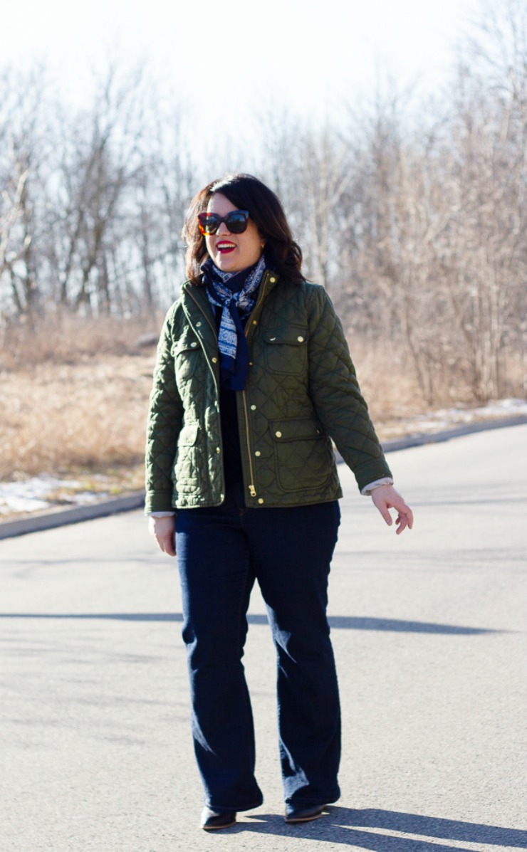 JCREW Quilted Downtown Field Jacket