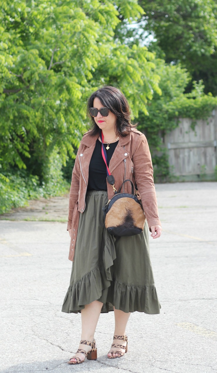 wrap skirt outfit