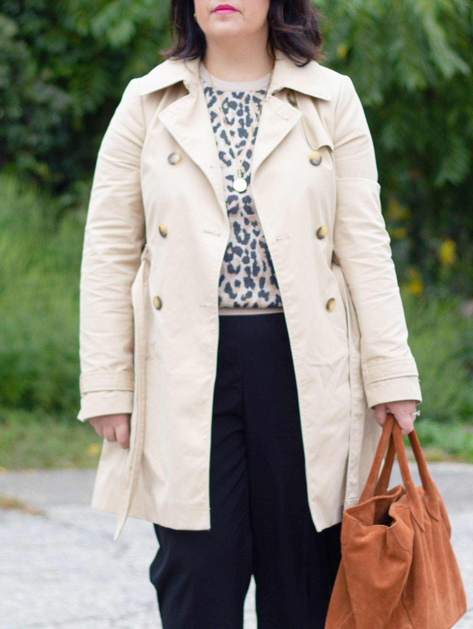 leopard sweater work outfit