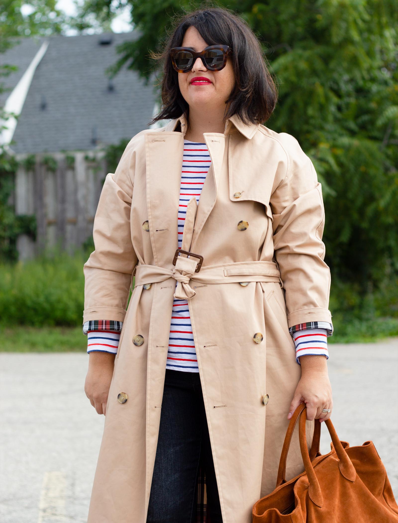 long trench coat outfit