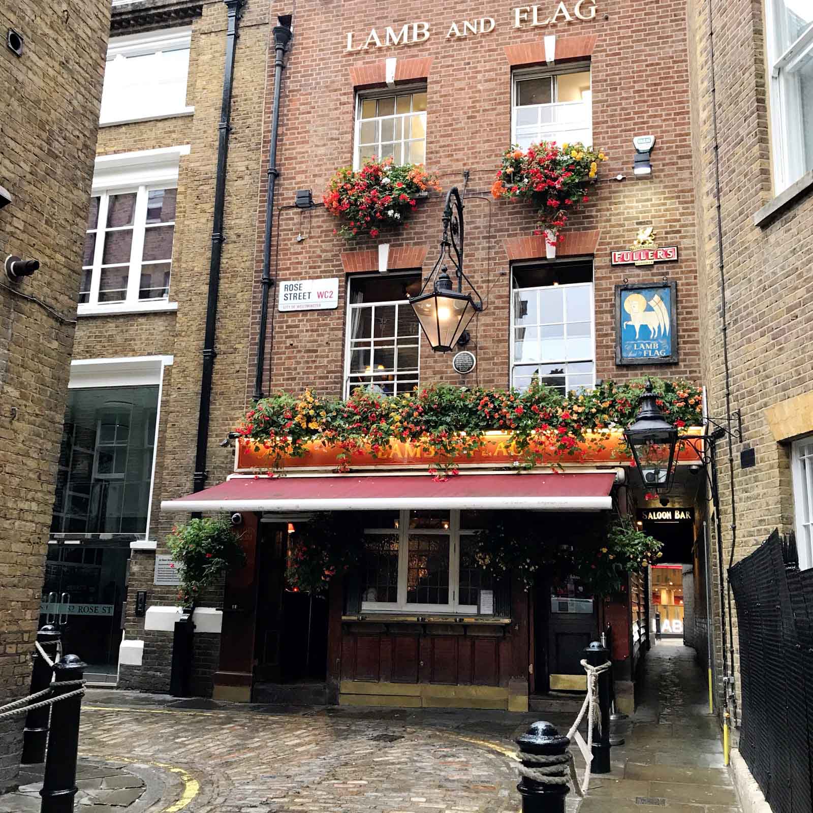 London pubs, Lamb and Flag Covent Garden