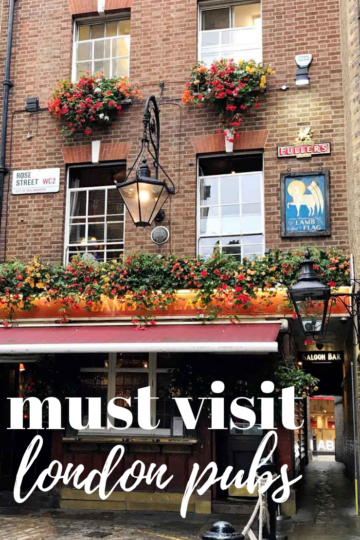 must visit pubs in london