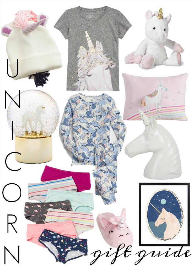 unicorn gift guide, gift guide for tween girls, little girls gifts