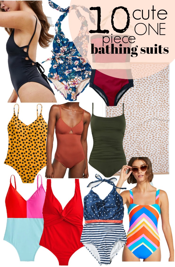 10 cute one piece bathing suits