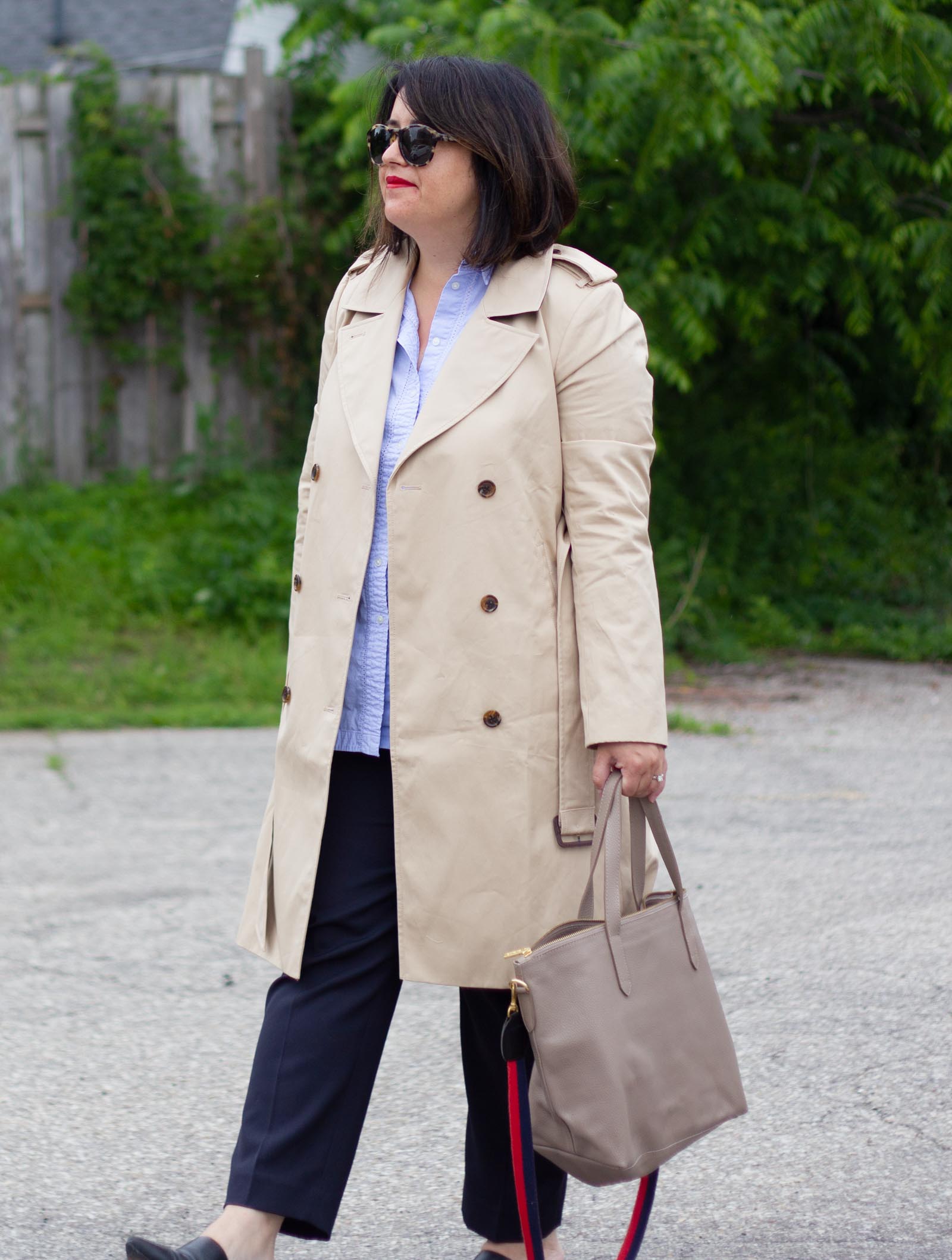 spring trench coat outfit 