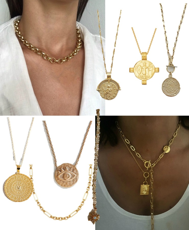 gold layering jewelry