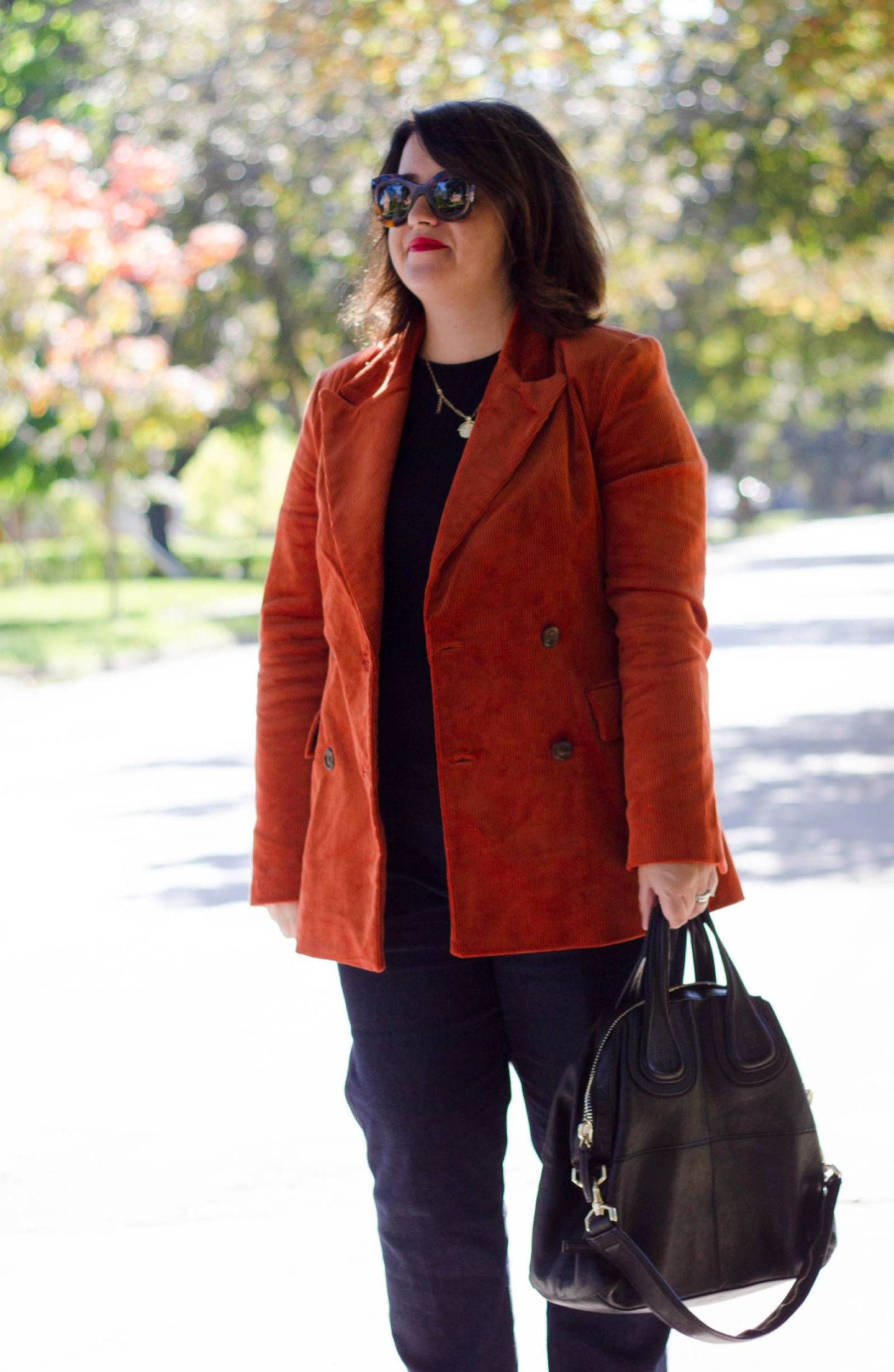 brown cord blazer