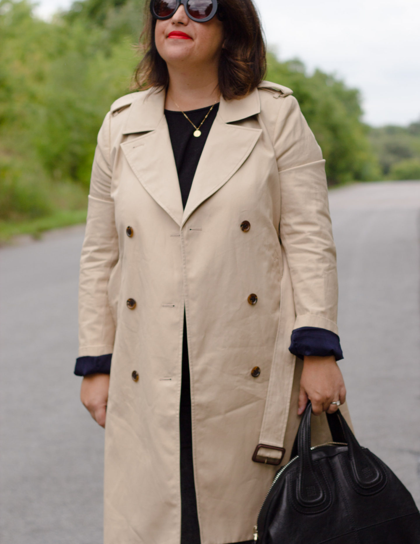 trench coat with black