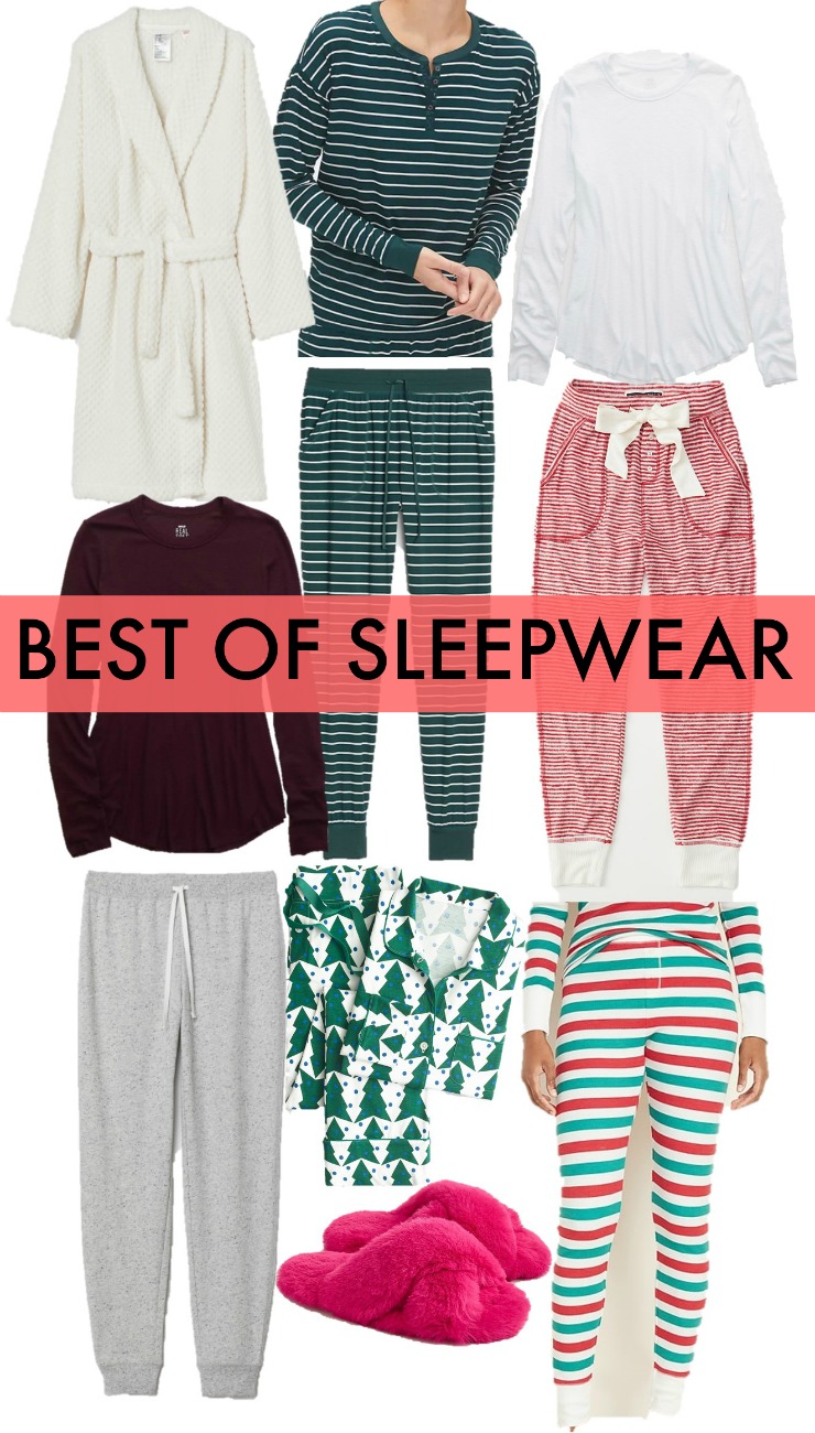 best sleepwear, pajama gift guide, sleepwear lougewear for women