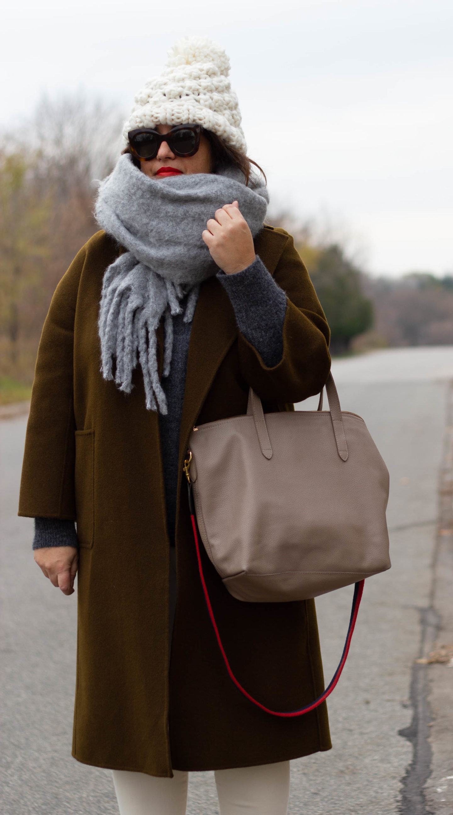 neutral winter outfit