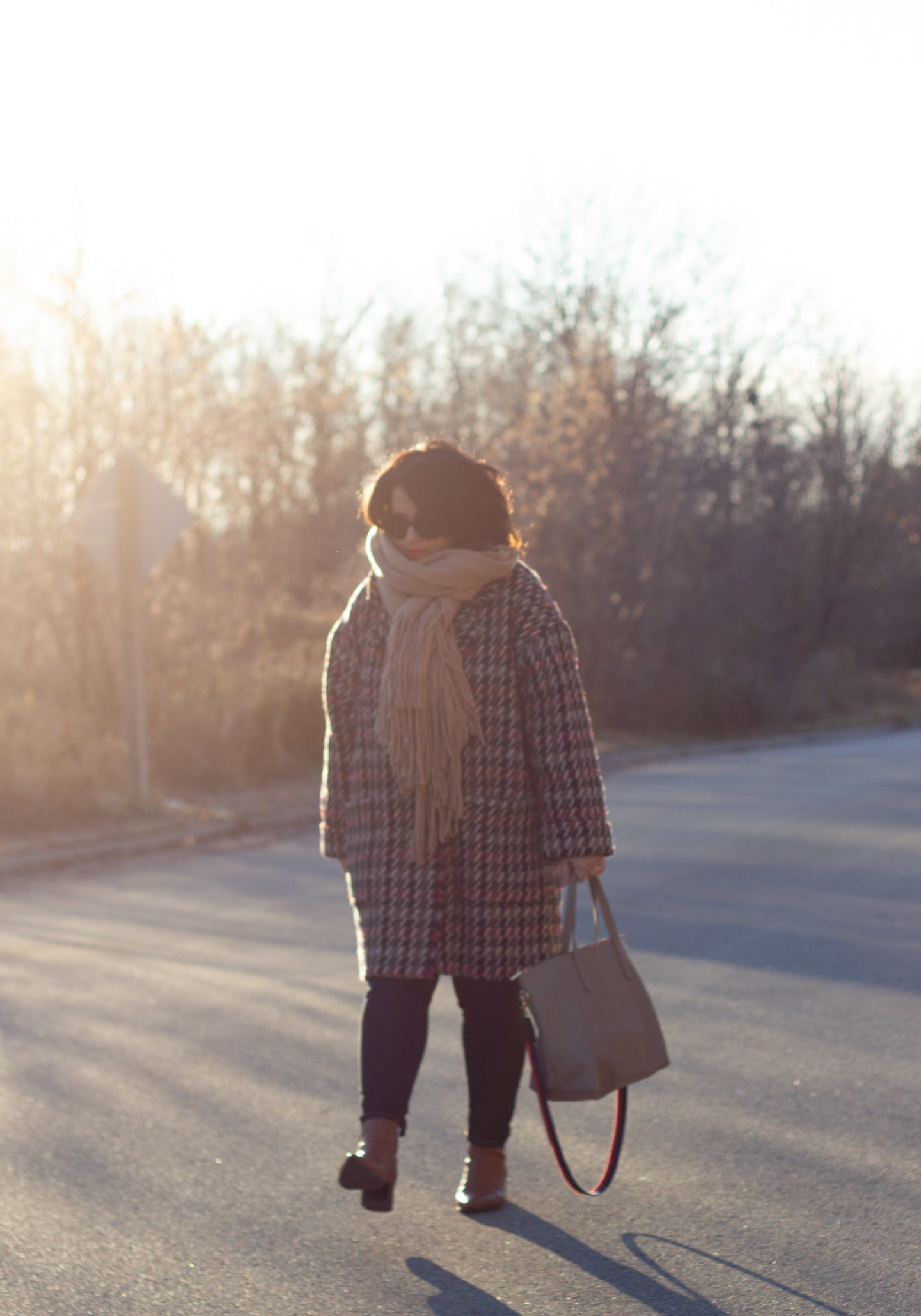 sezane marlone coat, everlane jeans, cuyana tote