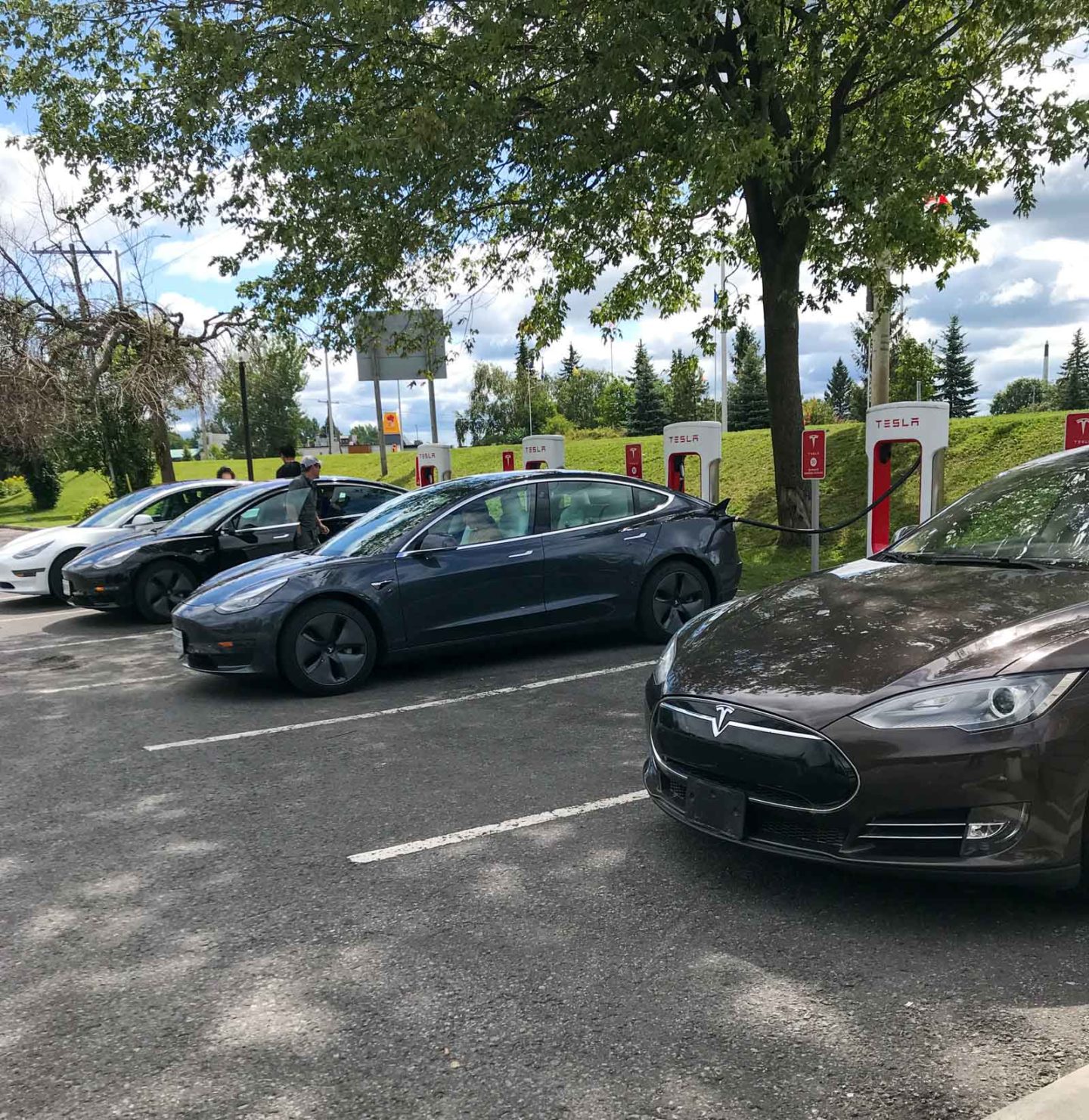 Tesla charging Kingston Ont