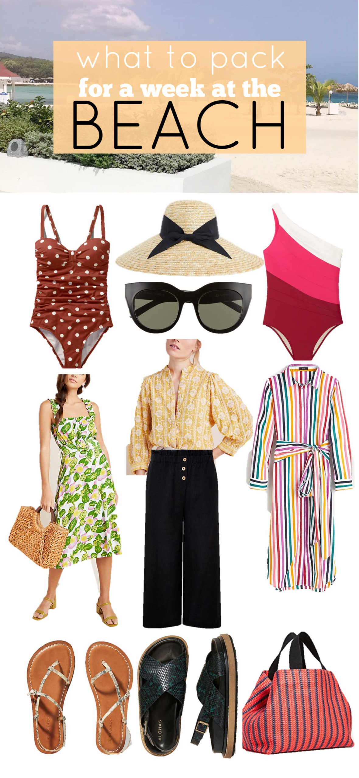 what to pack for a week at the beach