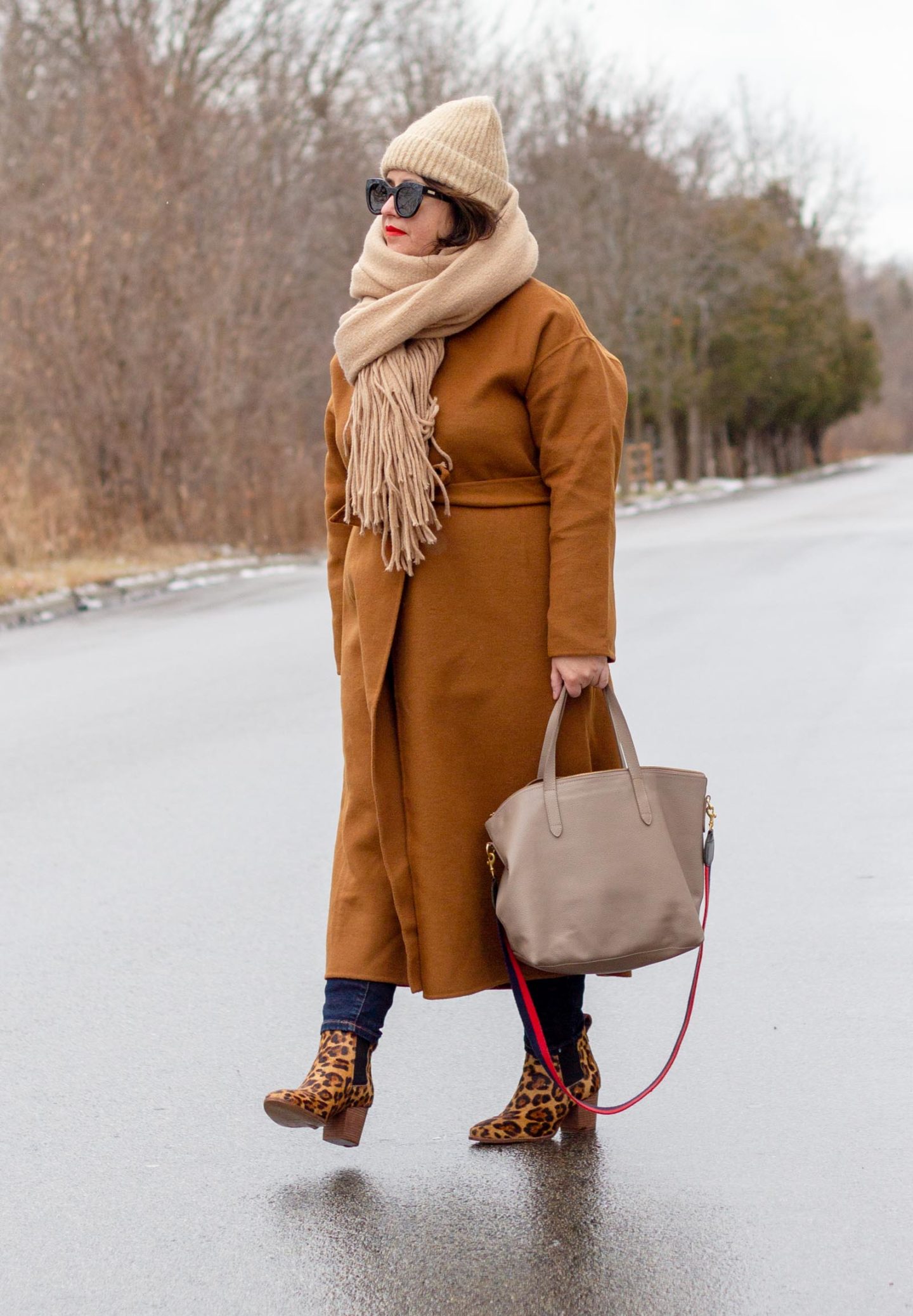 neutral winter outfit