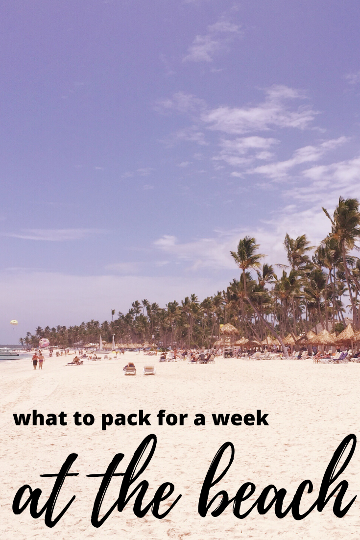 what to pack for a week at the beach