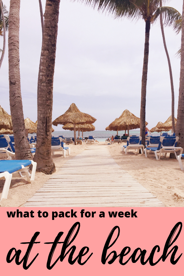 what to pack for a week at the beach
