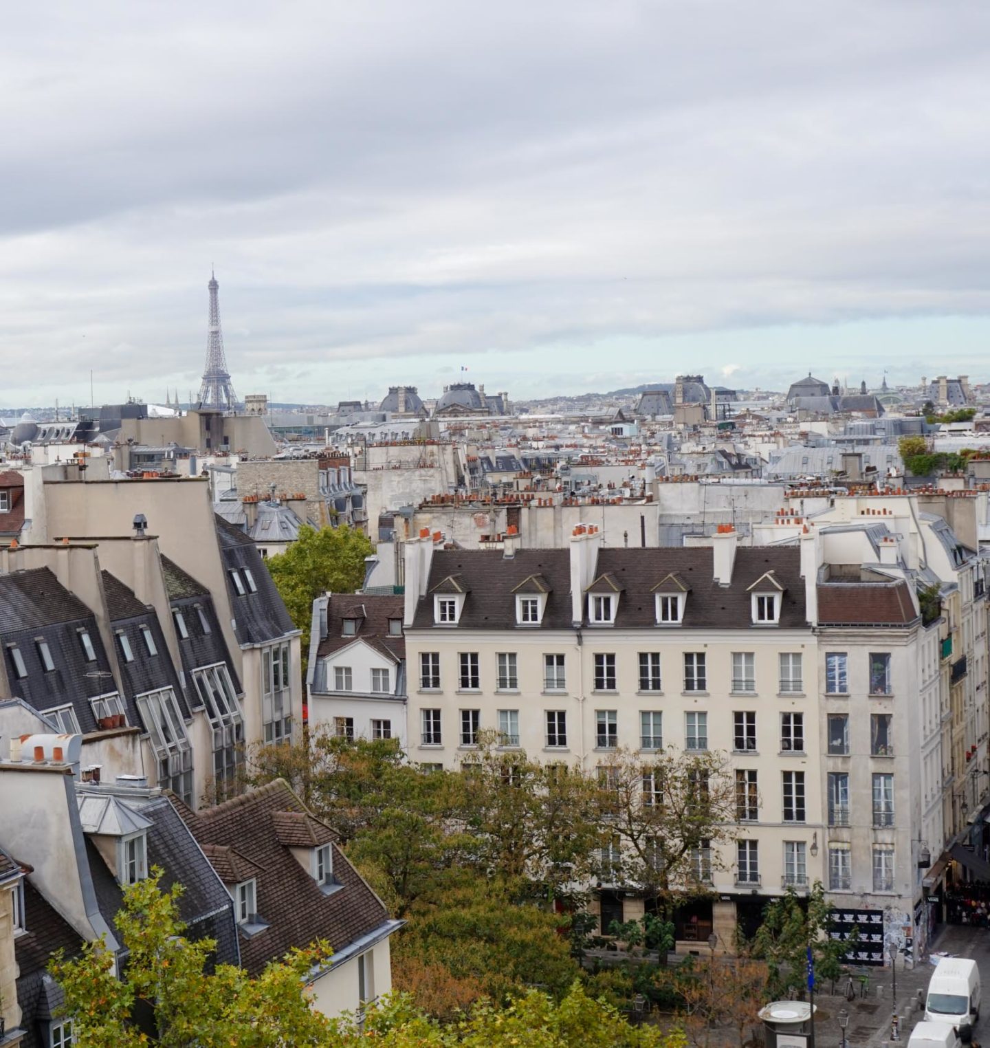 view from george pompidou centre