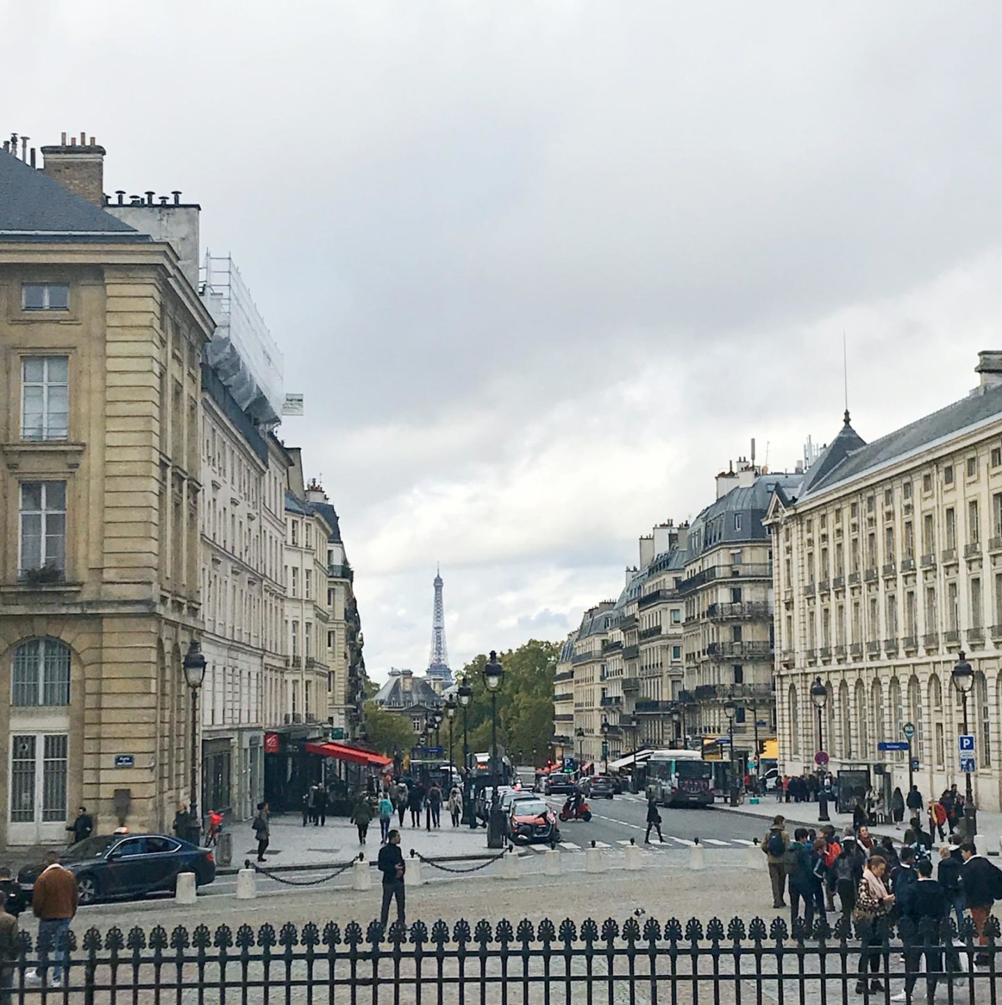 eiffel tower from afar