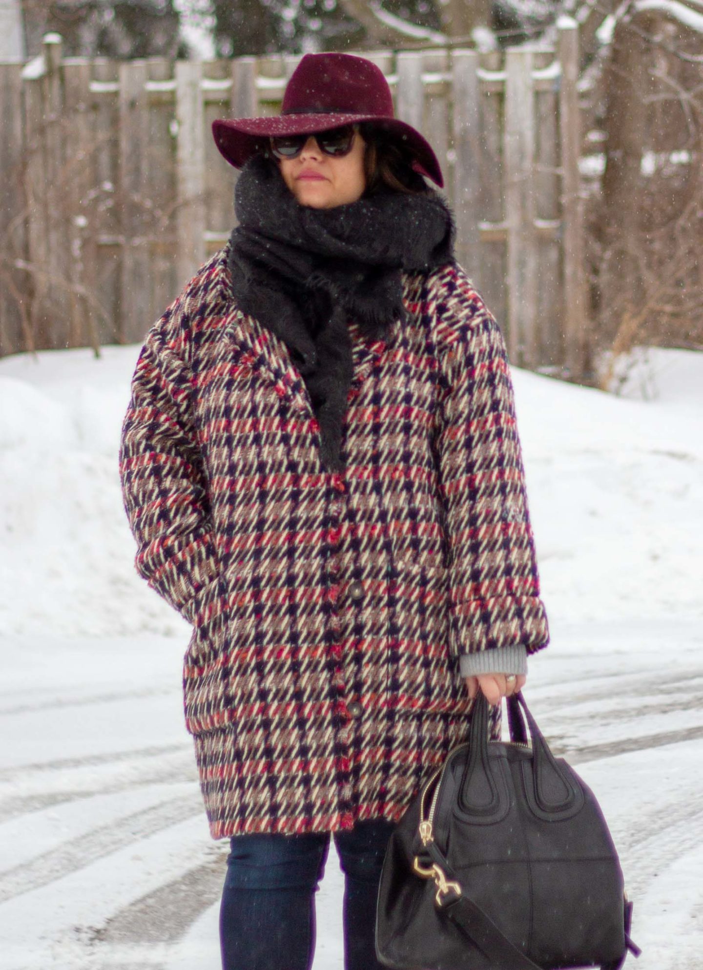 sezane winter coat outfit