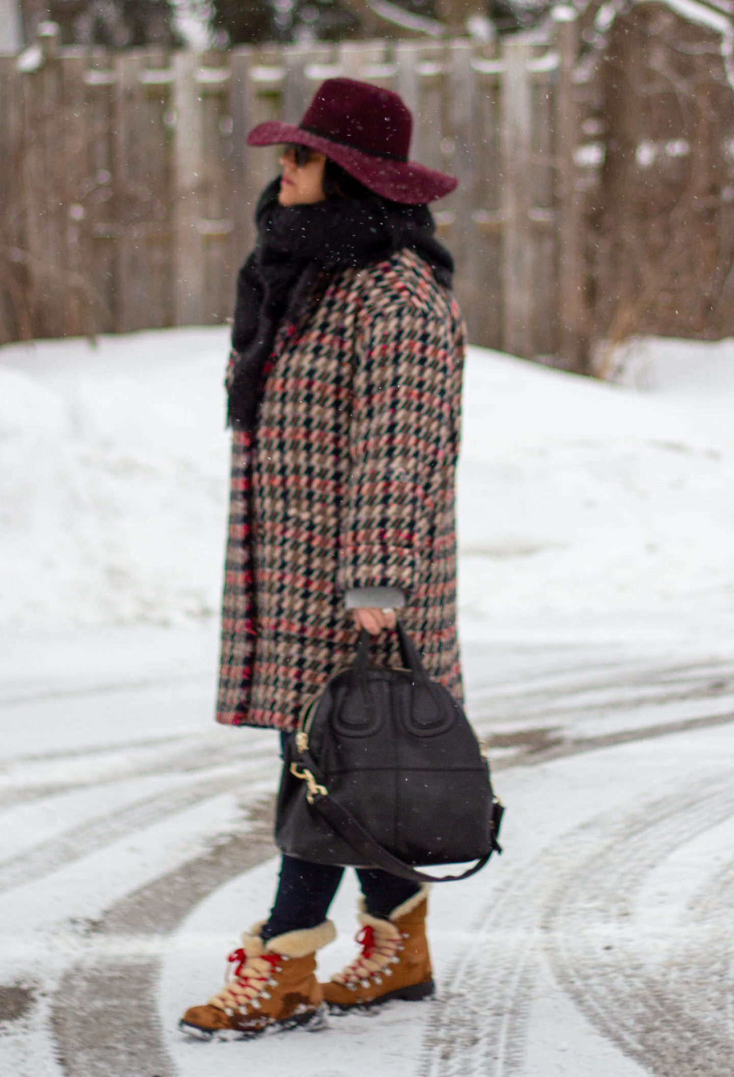 sezane winter coat outfit